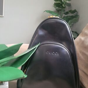 Gucci Bamboo leather backpack